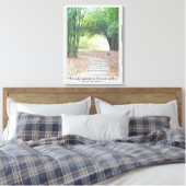 Inspirational Zen Quote Bamboo Path Trail Leinwanddruck (Insitu (Schlafzimmer))