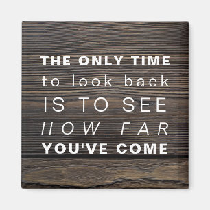 Inspirational Zitat motivierend   schauen nicht Magnet