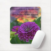 Inspirational Zitat mousepads Blumengeschenke (Mit Mouse)