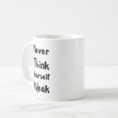Inspirational Zitat-Tasse Kaffeetasse (Vorderseite Links)