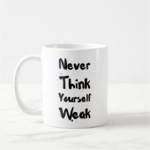 Inspirational Zitat-Tasse Kaffeetasse (Links)