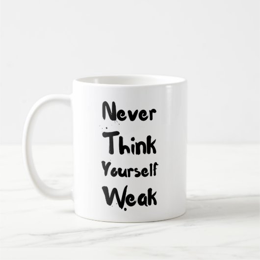 Inspirational Zitat-Tasse Kaffeetasse (Links)