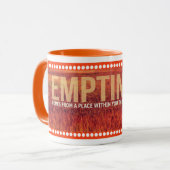 Inspirational Zitat-Tassen Tasse (Vorderseite Links)