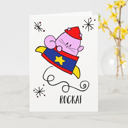 Inspirational Zitatkarte der Rockat Karte (Gelbe Blume)