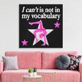 INSPIRATIONELLE GYMNASTIK-DESIGN LEINWANDDRUCK (Insitu (Wohnzimmer))