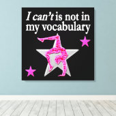 INSPIRATIONELLE GYMNASTIK-DESIGN LEINWANDDRUCK (Insitu (Holzboden))