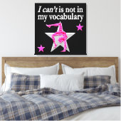 INSPIRATIONELLE GYMNASTIK-DESIGN LEINWANDDRUCK (Insitu (Schlafzimmer))