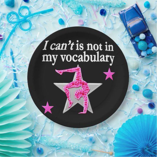 INSPIRATIONELLE GYMNASTIK-DESIGN PAPPTELLER (Party)