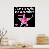 INSPIRATIONELLE GYMNASTIK-DESIGN POSTER (Küche)