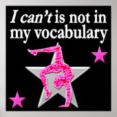 INSPIRATIONELLE GYMNASTIK-DESIGN POSTER (Vorne)