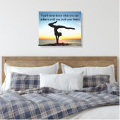 INSPIRATIONELLE GYMNASTIK QUOTE DESIGN LEINWANDDRUCK (Insitu (Schlafzimmer))
