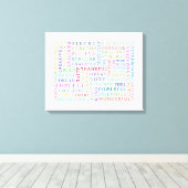 INSPIRATIONELLE Leinwand für Print Positivity Coll (Insitu (Holzboden))