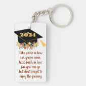 INSPIRATIONELLE QUOTE-ABSCHLUSS-KLASSE 2024 SCHLÜSSELANHÄNGER (Rückseite)