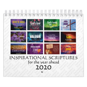 INSPIRATIONELLE SCRIPTUREN für die Bibel 2020 Kalender
