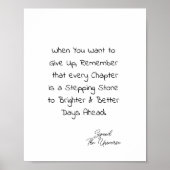 INSPIRATIONELLE STELLE POSTER (Vorne)