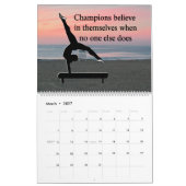 INSPIRATIONELLER GYMNASTIKKALENDER KALENDER (Mär 2027)
