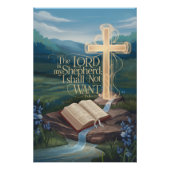 Inspirationelles Bibelquotationspopster - Psalmen Poster (Vorderseite)