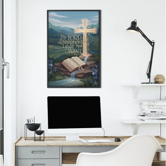 Inspirationelles Bibelquotationspopster - Psalmen Poster