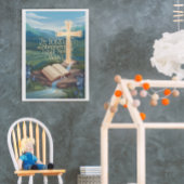 Inspirationelles Bibelquotationspopster - Psalmen Poster