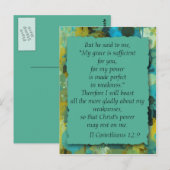 Inspirationelles, Christliches Bibelgrab Postkarte (Vorne/Hinten)