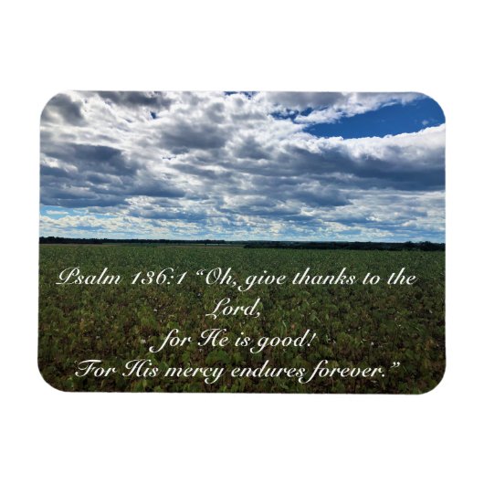 Inspirationelles "Give Danke"-Feld für Baumwolle Magnet (Horizontal)