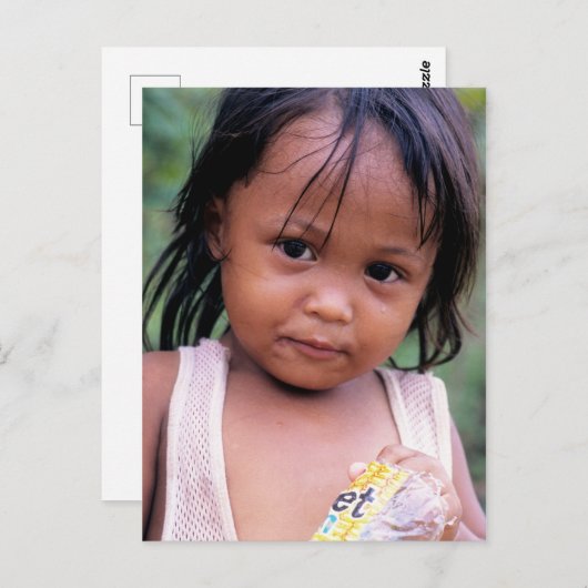 Inspirationen. Die junge philippinische Dame. Postkarte (Vorne/Hinten)