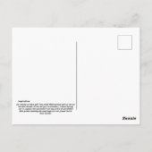 Inspirationen. Ja, du willst mir ein Foto machen? Postkarte (Rückseite)