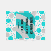 Inspirations-kleine BaumwollFleece-Decke Fleecedecke (Vorderseite (Horizontal))