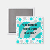 Inspirations-Quadrat 2 Zoll-Quadrat-Magnet Magnet (Vorderseite/Rückseite)