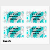 Inspirations-Rechteck-Aufkleber Rechteckiger Aufkleber (Blatt)