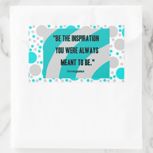 Inspirations-Rechteck-Aufkleber Rechteckiger Aufkleber (Tasche)