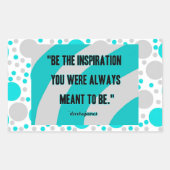 Inspirations-Rechteck-Aufkleber Rechteckiger Aufkleber (Vorderseite)