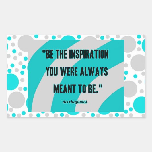 Inspirations-Rechteck-Aufkleber Rechteckiger Aufkleber (Vorderseite)