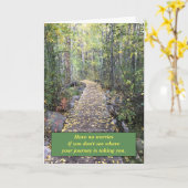 Inspirations-Reise-Karte Karte (Gelbe Blume)