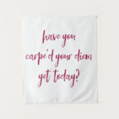 Inspirations- und Empowerment-Karpfen-Diem Wandteppich (Vorderseite)