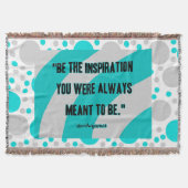 Inspirations-Wurfs-Decke Decke (Vorderseite)