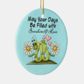 Inspirations-Wurmverzierung Keramik Ornament (Rechts)