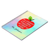 Inspirationsangebot | Apple Personalisiert Teacher Notizblock (Linke Seite)