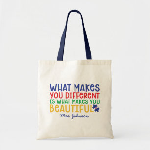 Inspirationsangebot  Autismus Lehrer Personalisier Tragetasche