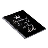 Inspirationsangebot für Frauen Notizblock (Rechte Seite)