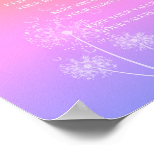 Inspirationsangebot | Gandhi Positives Denken Poster (Ecke)