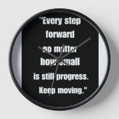 "Inspirationsangebot: Jeder Schritt nach vorn ist Uhr (Vorderseite)