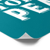 Inspirationsangebot macht sich keine Sorgen für mo Poster (Ecke)