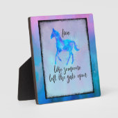 Inspirationsangebot mit einem Pferd, das frei läuf Fotoplatte (Vorderseite)