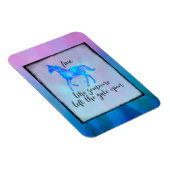 Inspirationsangebot mit einem Pferd, das frei läuf Magnet (Rechte Seite)