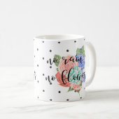 Inspirationsangebot | Moderne Typografie auf Blume Kaffeetasse (VorderseiteRechts)