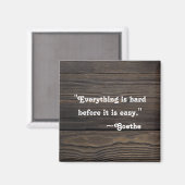 Inspirationsangebot | Motivierend Goethe Magnet (Vorderseite/Rückseite)