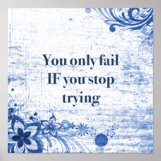Inspirationsangebot | Motivierend nicht aufgeben Poster
