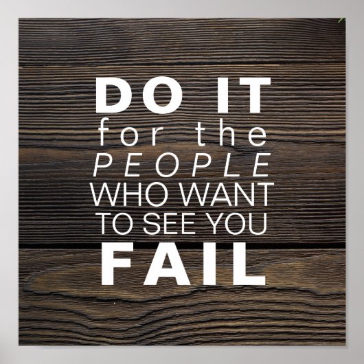 Inspirationsangebot | Motivierend Ziele Erfolg Poster (Vorne)