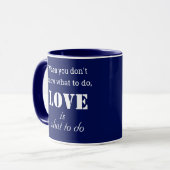 Inspirationsangebot - Power der Liebe - Blau  Tasse (Vorderseite Links)